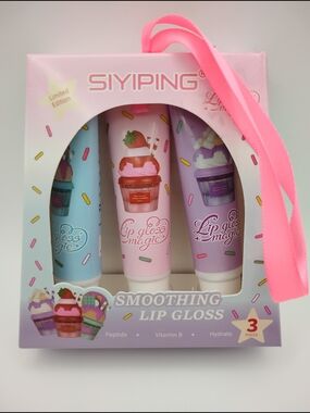 Siyiping Lip Gloss Magic Smoothing Lip Gloss Trio Special Edition